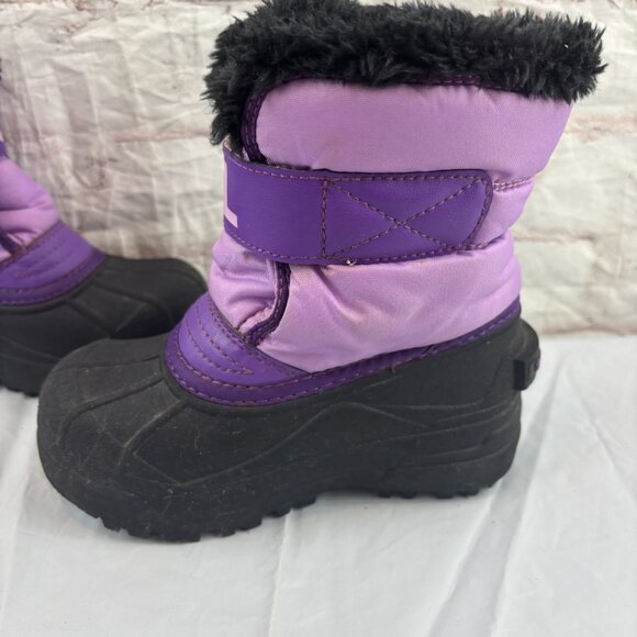 Sorel Girls Toddler 11 Purple Snow Commander Insulated Winter Snow Boots - Picture 9 of 11